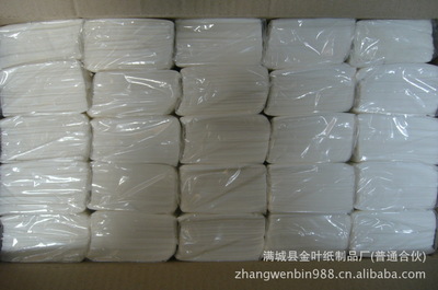 【供應純木漿酒店用方抽餐巾紙】價格,廠家,圖片,面巾紙/紙巾,滿城縣金葉紙制品廠-